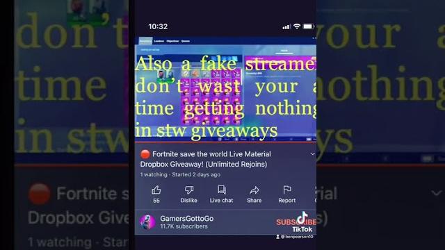 Fake stw again fake save the world streamers #stw #fakegiveawasalert #fortnite #stwgiveaways #watch Fake stw again fake save the world streamers #stw #fakegiveawasalert #fortnite #stwgiveaways #watch