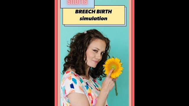 Breech birth simulation | dr. jennifer lincoln #shorts Breech birth simulation | dr. jennifer lincoln #shorts