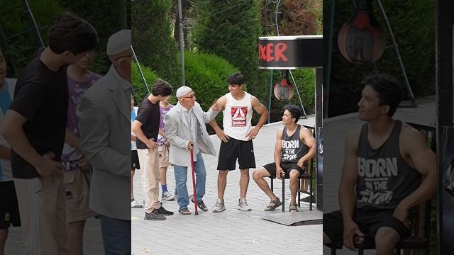 Old man boxing prank Old man boxing prank