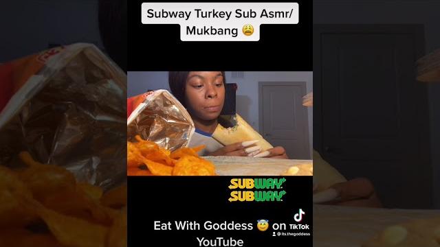 Subway turkey sub + chips asmr/mukbang (eat with goddess ) #asmreating #eatingasmr #viral Subway turkey sub + chips asmr/mukbang (eat with goddess ) #asmreating #eatingasmr #viral