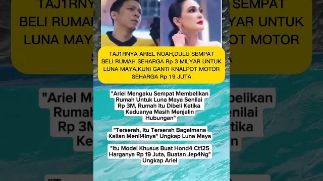 Ariel noah membelikan luna maya rumah mewah Ariel noah membelikan luna maya rumah mewah