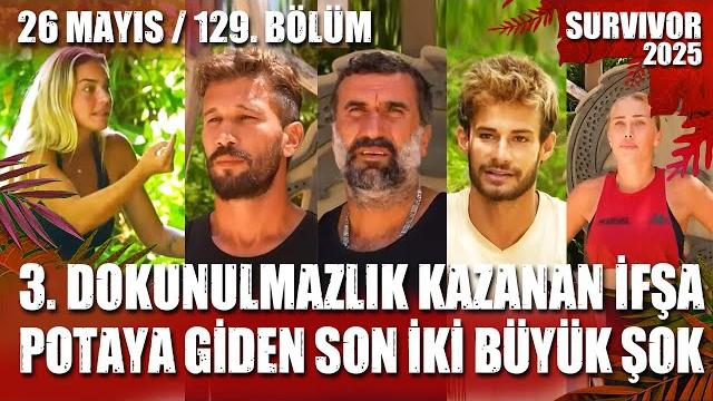 Survivor 3. dokunulmazlik kazanan i̇fşa potaya gi̇den son i̇ki̇ şok 26.05.2025 129. bölüm tv8 canli i̇zle Survivor 3. dokunulmazlik kazanan i̇fşa potaya gi̇den son i̇ki̇ şok 26.05.2025 129. bölüm tv8 canli i̇zle