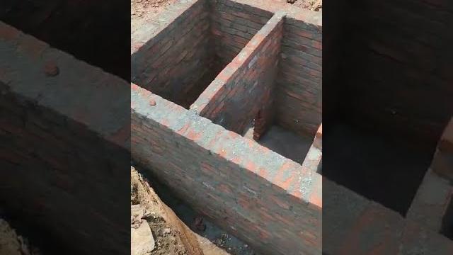 Septic tank brickwork design | #shorts Septic tank brickwork design | #shorts