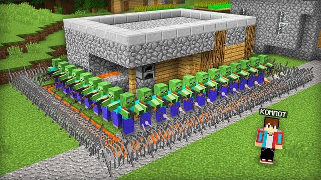 Зомби захватили мой дом в майнкрафт | компот minecraft Зомби захватили мой дом в майнкрафт | компот minecraft