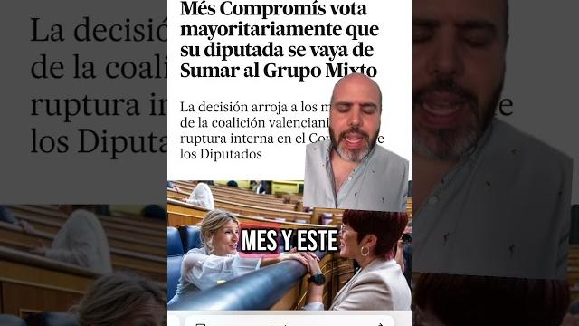 Yolanda díaz resigns from sumar again | valencian mp leaves the party to join the mixed group Yolanda díaz resigns from sumar again | valencian mp leaves the party to join the mixed group