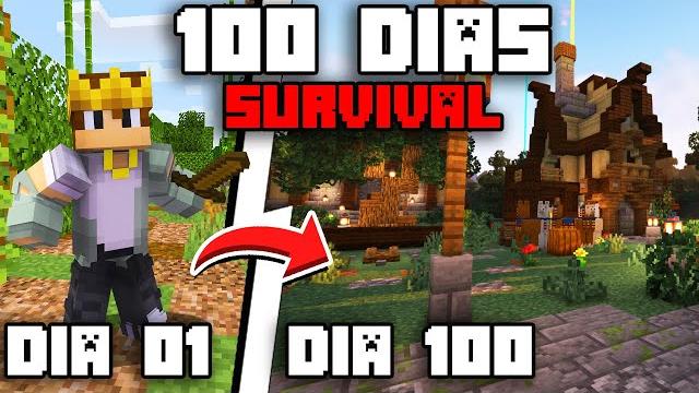 Eu sobrevivi 100 dias no minecraft survival - o filme Eu sobrevivi 100 dias no minecraft survival - o filme