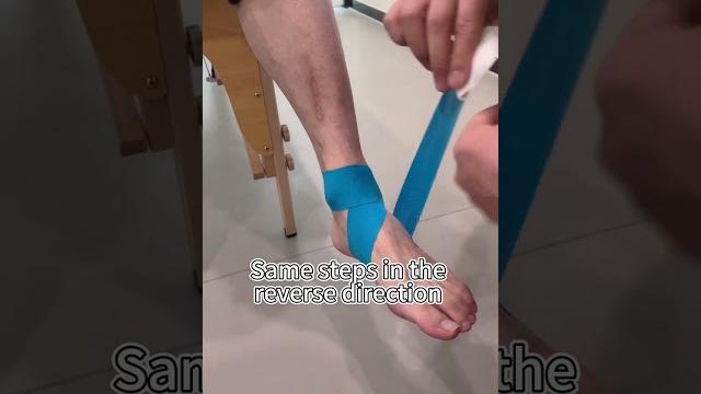 Learn how to use kinesiology tape to relieve pain associated with an ankle sprain.#kinesiologytape Learn how to use kinesiology tape to relieve pain associated with an ankle sprain.#kinesiologytape