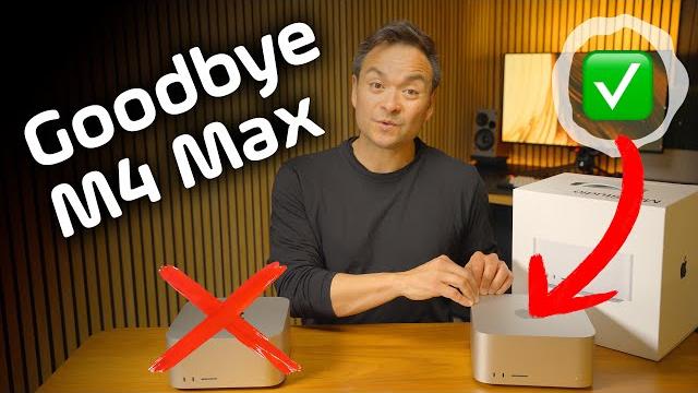 I returned the m4 max for the m3 ultra mac studio I returned the m4 max for the m3 ultra mac studio