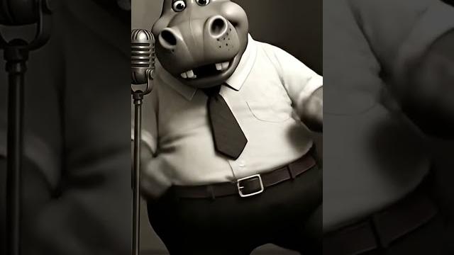 Swingin' hippo: a 1930s dance delight! Swingin' hippo: a 1930s dance delight!