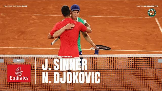 Highlights sinner vs djokovic semi-final | roland-garros 2025 Highlights sinner vs djokovic semi-final | roland-garros 2025