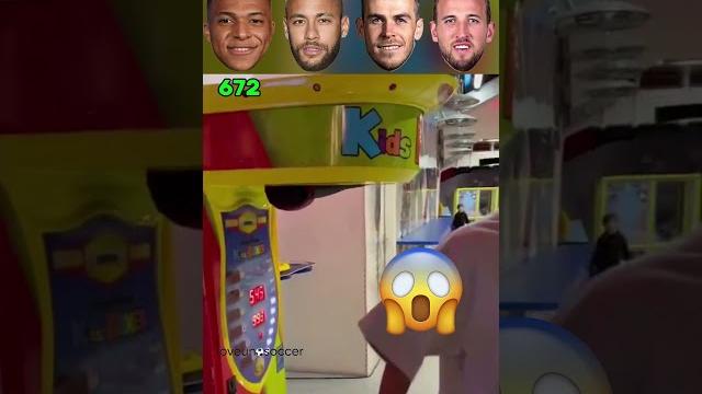 Mbappé vs neymar jr vs gareth bale vs harry kane | punching machine challenge! #football Mbappé vs neymar jr vs gareth bale vs harry kane | punching machine challenge! #football