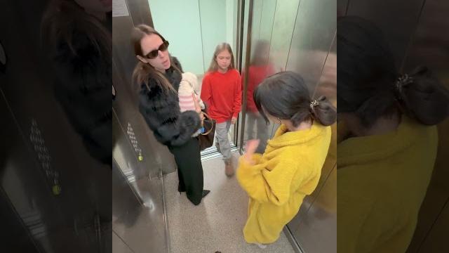 Elevator mayhem: when a dog"s disaster meets a bathrobe fiasco! Elevator mayhem: when a dog"s disaster meets a bathrobe fiasco!