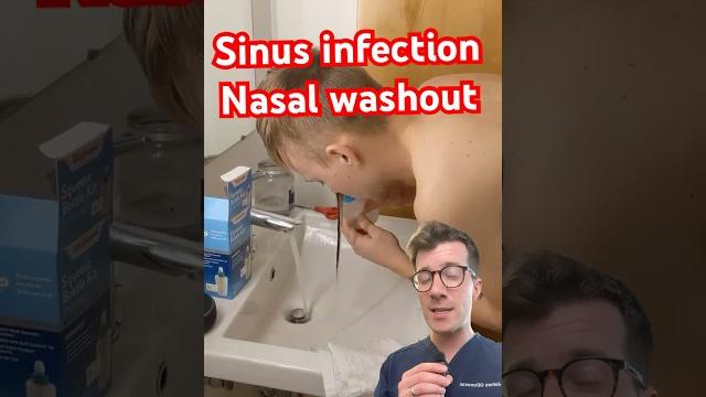 Doctor explains sinus washout #shorts Doctor explains sinus washout #shorts