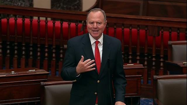 Schiff takes to senate floor to respond to trump admin's handcuffing of senator alex padilla Schiff takes to senate floor to respond to trump admin's handcuffing of senator alex padilla