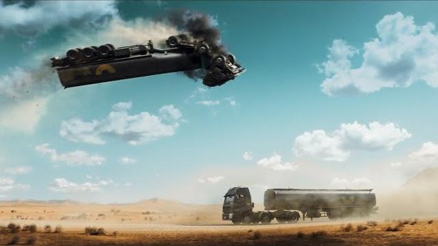 Crash scene from the hidden strike movie Crash scene from the hidden strike movie
