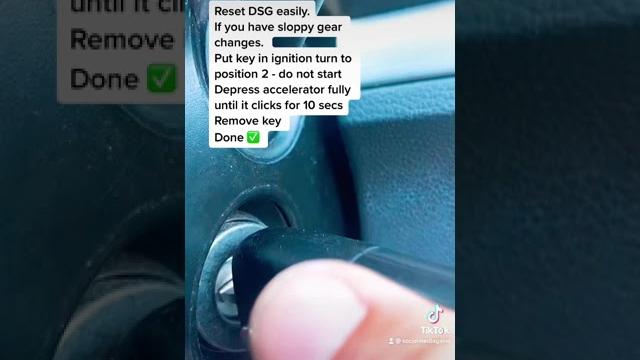 How to reset a dsg gearbox easily How to reset a dsg gearbox easily