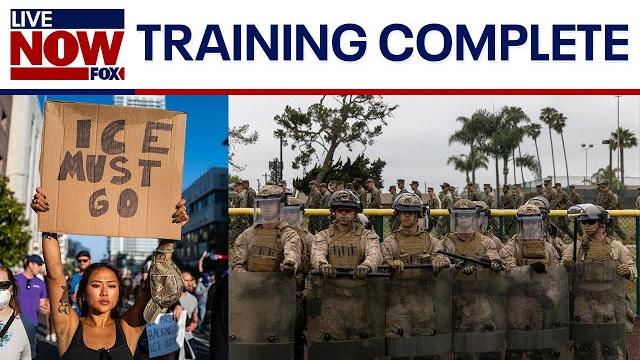 La anti-ice protests: marines complete training, to deploy within two days | livenow from fox La anti-ice protests: marines complete training, to deploy within two days | livenow from fox