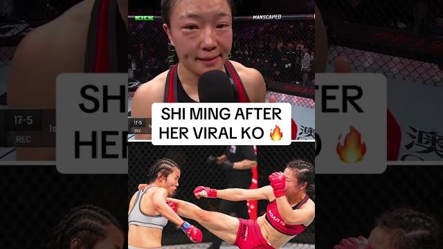 Shi ming is a registered doctor who earned a contract with the ufc after her #ufcmacau ko #shorts Shi ming is a registered doctor who earned a contract with the ufc after her #ufcmacau ko #shorts