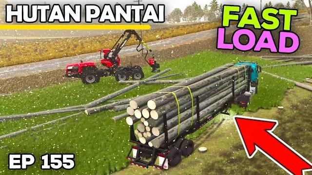 How much $ for 2 loads of woodchips? | farming simulator 25 - hutan pantai | episode 155 How much $ for 2 loads of woodchips? | farming simulator 25 - hutan pantai | episode 155