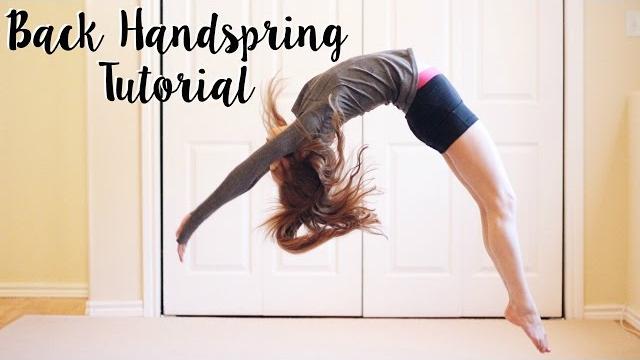 How to do a back handspring How to do a back handspring