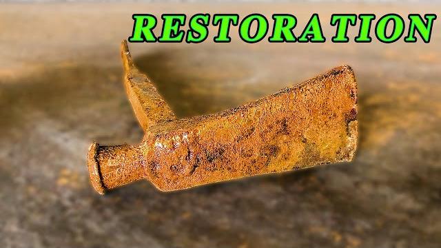 Restoration rusty hammer sugar cube Restoration rusty hammer sugar cube