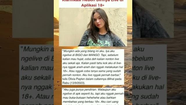 Olivia payten eks jkt48 live di aplikasi 18+ #artist #viral #olivia #jkt48 #bigo #netizen Olivia payten eks jkt48 live di aplikasi 18+ #artist #viral #olivia #jkt48 #bigo #netizen