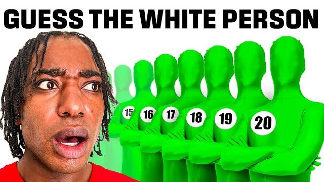 20 black people vs 1 secret white person 20 black people vs 1 secret white person
