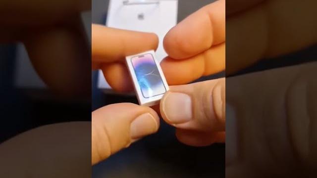 Small apple iphone 14 pro max unboxing! #shorts Small apple iphone 14 pro max unboxing! #shorts