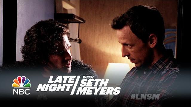 Seth brings jon snow to a dinner party - late night with seth meyers Seth brings jon snow to a dinner party - late night with seth meyers