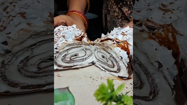 Crepe roll cake recipe ||#shorts Crepe roll cake recipe ||#shorts