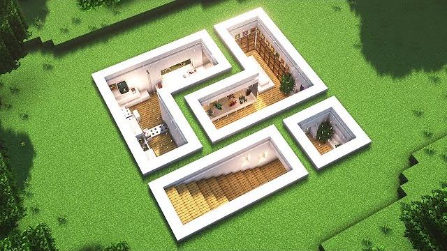 Minecraft: modern underground house tutorial Minecraft: modern underground house tutorial