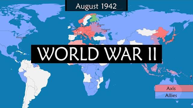 World war ii - summary on a map World war ii - summary on a map