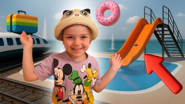 Приключения на море лия бум! поезд, смешной тапок с глазами, панорамный бассейн - видео для детей Приключения на море лия бум! поезд, смешной тапок с глазами, панорамный бассейн - видео для детей