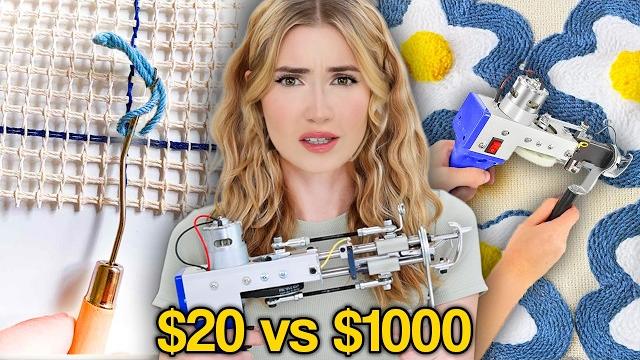 $20 rug making kit vs. $1000 rug tufting $20 rug making kit vs. $1000 rug tufting