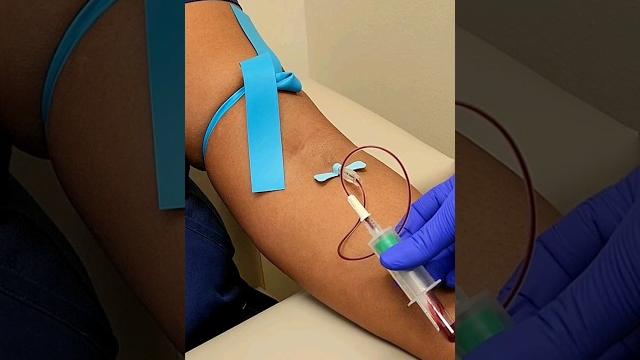 Blood draw. Blood draw.