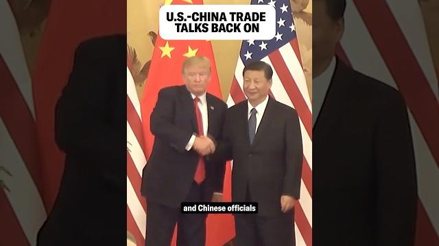 U.s. and china trade talks are back on U.s. and china trade talks are back on