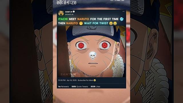 Itachi meet naruto for the first time then naruto Itachi meet naruto for the first time then naruto