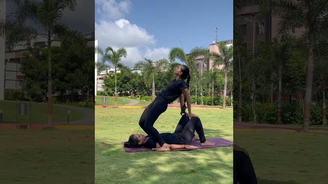 Partner yoga easy poses || yoga challenges ️ Partner yoga easy poses || yoga challenges ️