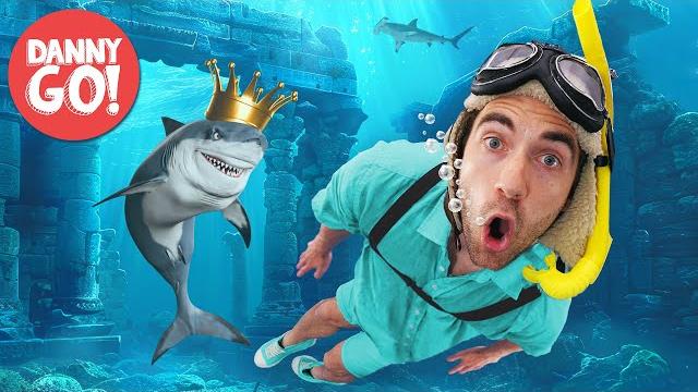 Sharks in the water 2: rise of the shark king! floor is lava game | danny go! songs for kids Sharks in the water 2: rise of the shark king! floor is lava game | danny go! songs for kids