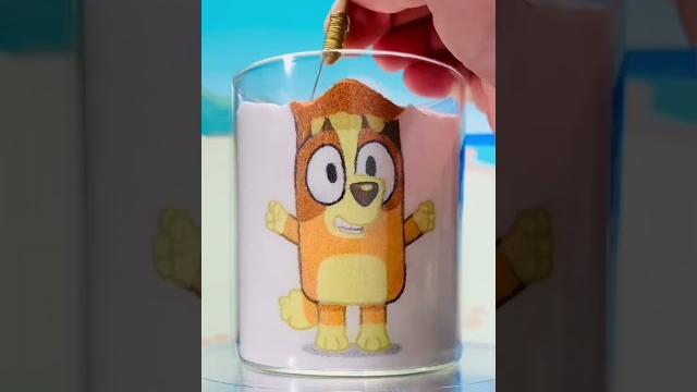 Bingo sand art ️ | bluey #ytshorts Bingo sand art ️ | bluey #ytshorts