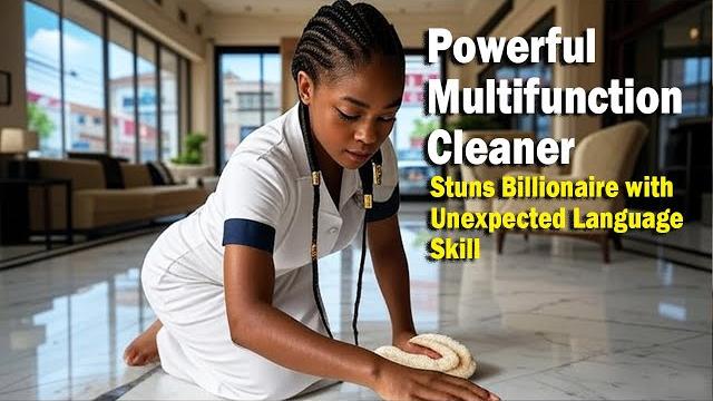 Powerful multifunction cleaner stuns billionaire with unexpected language skill #tales #storytime Powerful multifunction cleaner stuns billionaire with unexpected language skill #tales #storytime