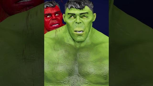 Red hulk vs green hulk..! #shorts Red hulk vs green hulk..! #shorts