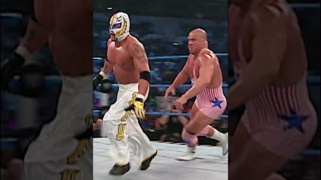 Rey mysterio makes kurt angle mad Rey mysterio makes kurt angle mad