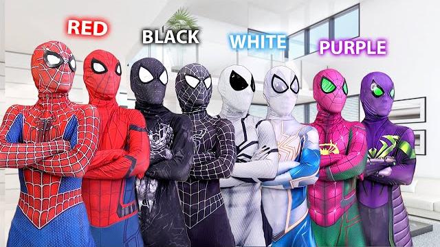 Pro 6 spider-man bros vs all color day compilation ( 1 hour by flife tv ) Pro 6 spider-man bros vs all color day compilation ( 1 hour by flife tv )