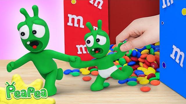 Pea pea rescues little brother lost in the candy maze - educational videos for kids - pea pea Pea pea rescues little brother lost in the candy maze - educational videos for kids - pea pea