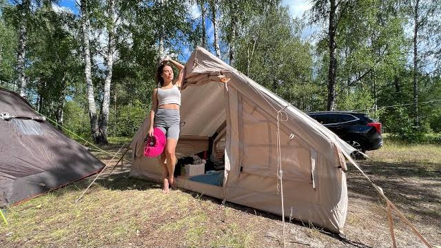 Надувная палатка camping tent . обзор Надувная палатка camping tent . обзор