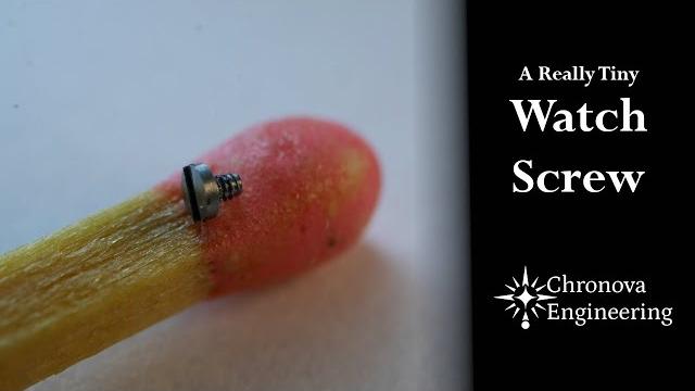 Watchmaking: machining a 0.6 mm screw Watchmaking: machining a 0.6 mm screw