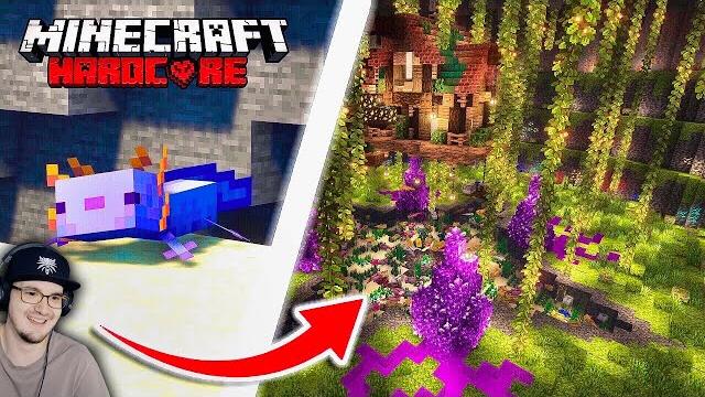 Майнкрафт ► построил пещеру редких аксолотлей в minecraft хардкоре! ( некич, nekich ) | реакция Майнкрафт ► построил пещеру редких аксолотлей в minecraft хардкоре! ( некич, nekich ) | реакция