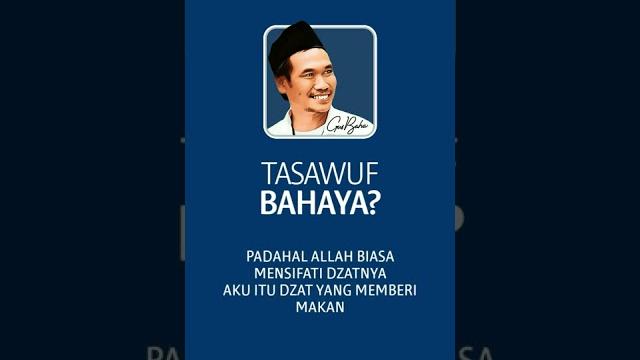 Ilmu tasawuf yang bahaya - gus baha Ilmu tasawuf yang bahaya - gus baha