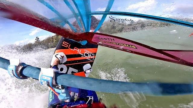How to accelerate your big slalom windsurfing gear up to 70 km/h in choppy conditions | andy laufer How to accelerate your big slalom windsurfing gear up to 70 km/h in choppy conditions | andy laufer